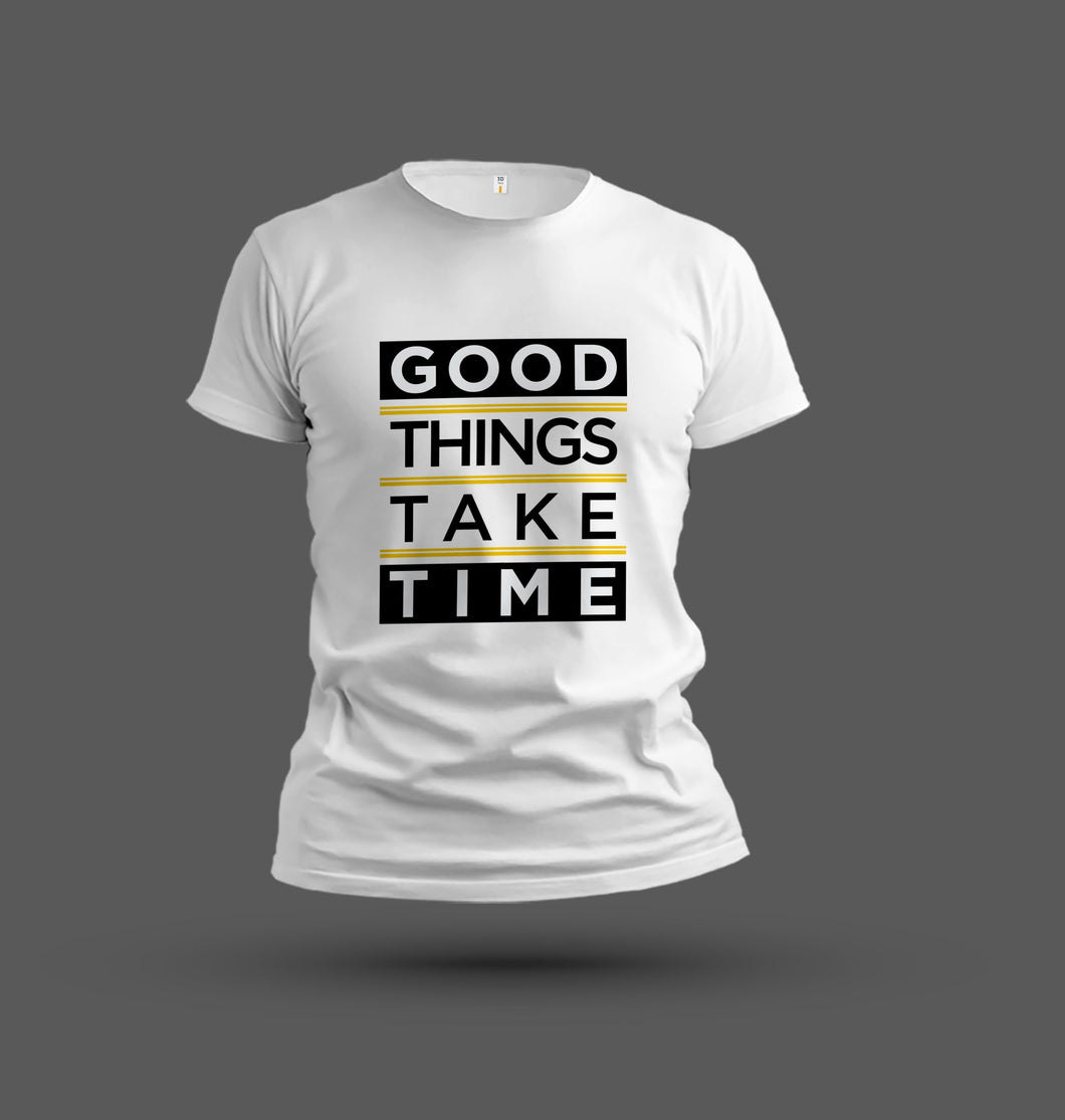 Good Things Half Sleeve Round Neck T shirt