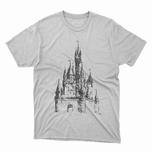 Fairytale Castle Printed Round Neck Half sleeve T-shirt