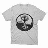 Plant/Tree Printed Round Neck Half Sleeve Tshirt