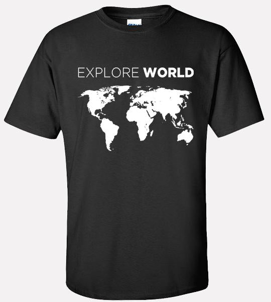 Explore World Printed Half Sleeve T shirt