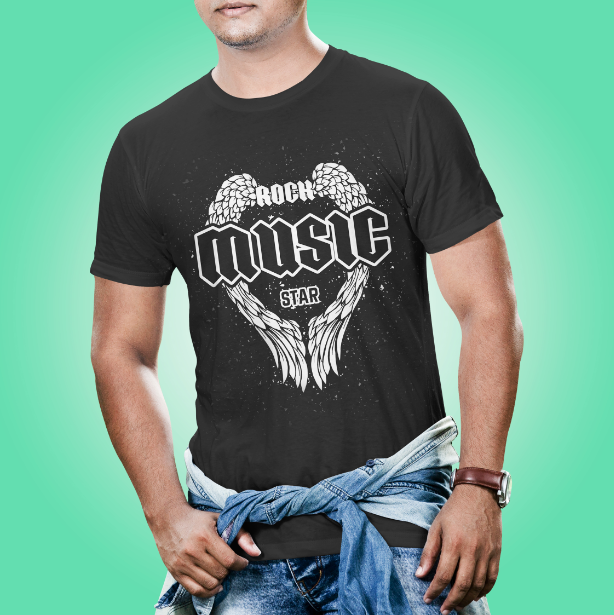 Music Lovers Round Neck Half Sleeve T-shirt